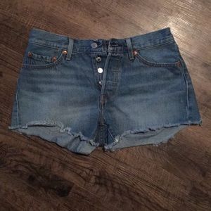 Levi 501 Light Wash Shorts